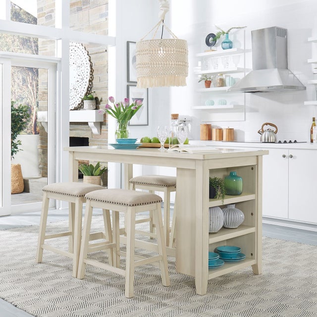 942 White 5PC - Table + 4 Chairs