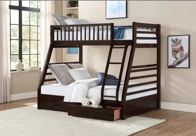 ISAAC - TWIN/FULL Bunk Bed w/ 2 Drawers **NEW ARRIVAL** (ETA: 9/28)