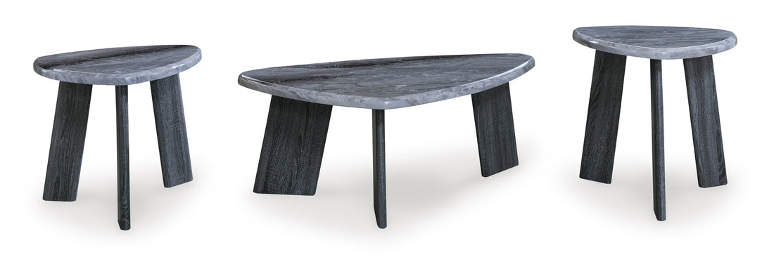 3pcs T390-13 Grey Occasional Table Set