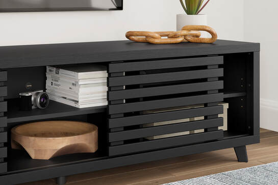 W1013-68 Black TV Stand