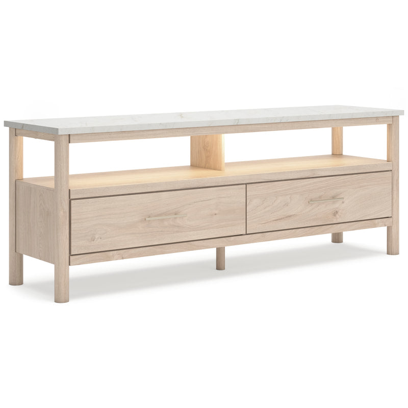 W2615-68 Natural TV Stand with Ambient Lightning