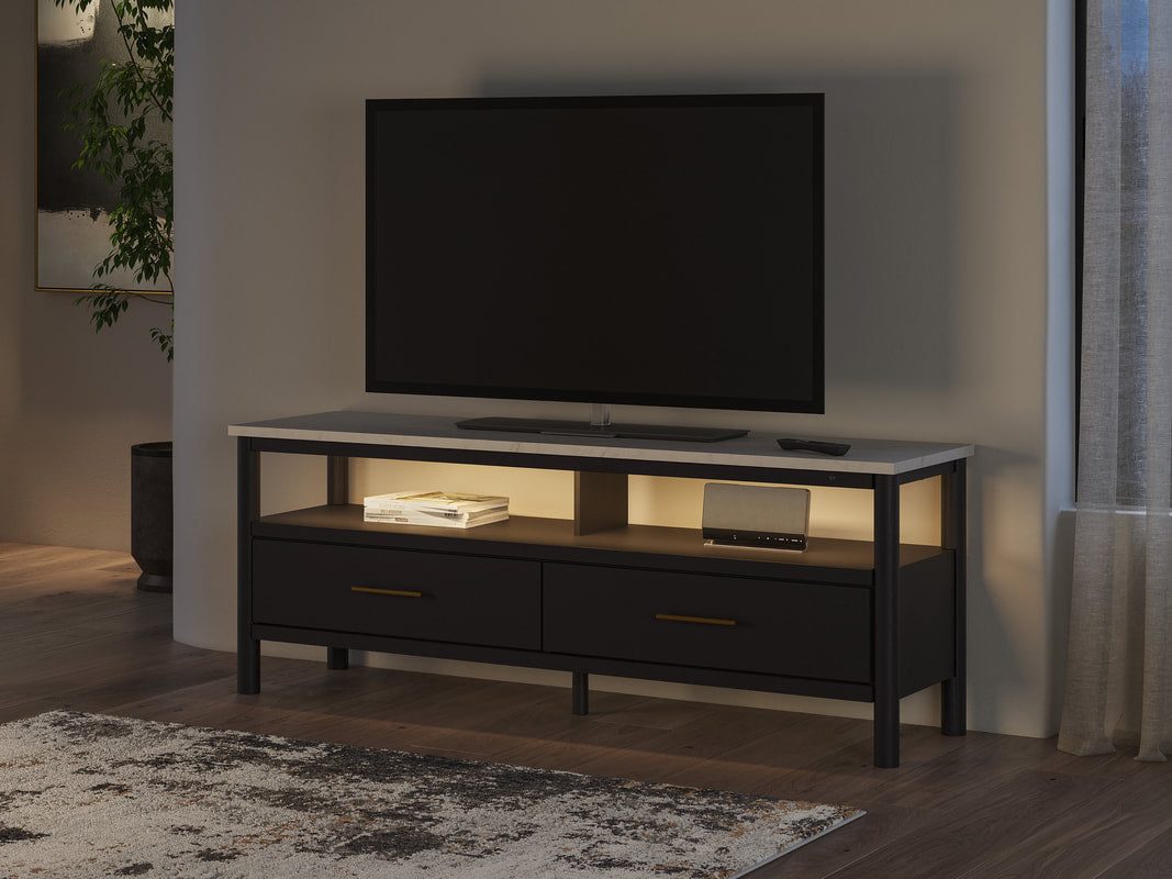 W2616-68 Black TV Stand with Ambient Lightning