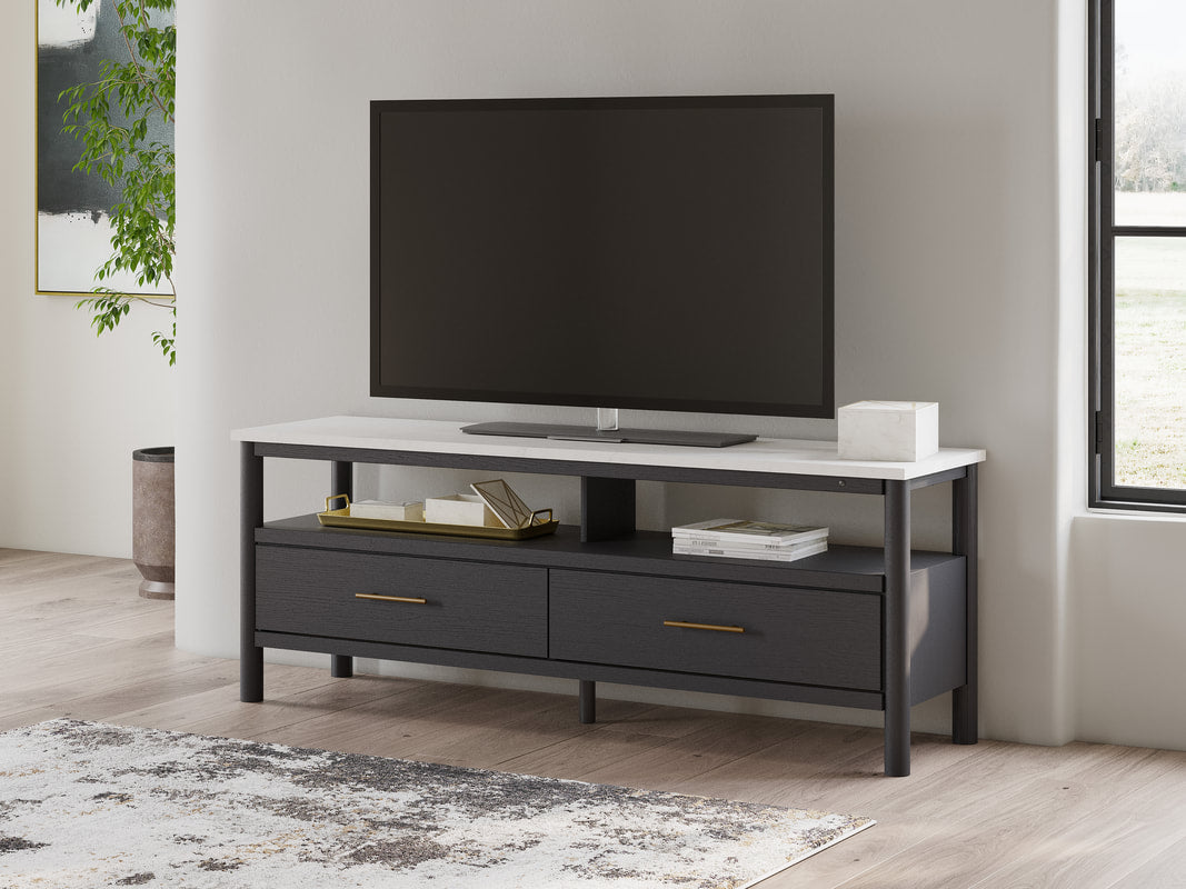 W2616-68 Black TV Stand with Ambient Lightning