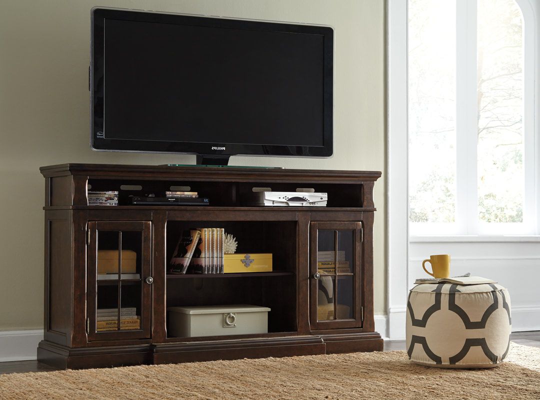 W701-88 Dark Brown TV Stand