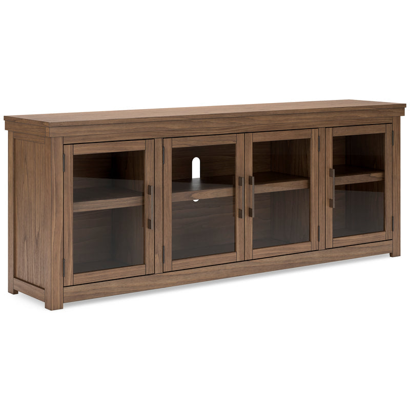 W738-78 Brown Wood TV Stand