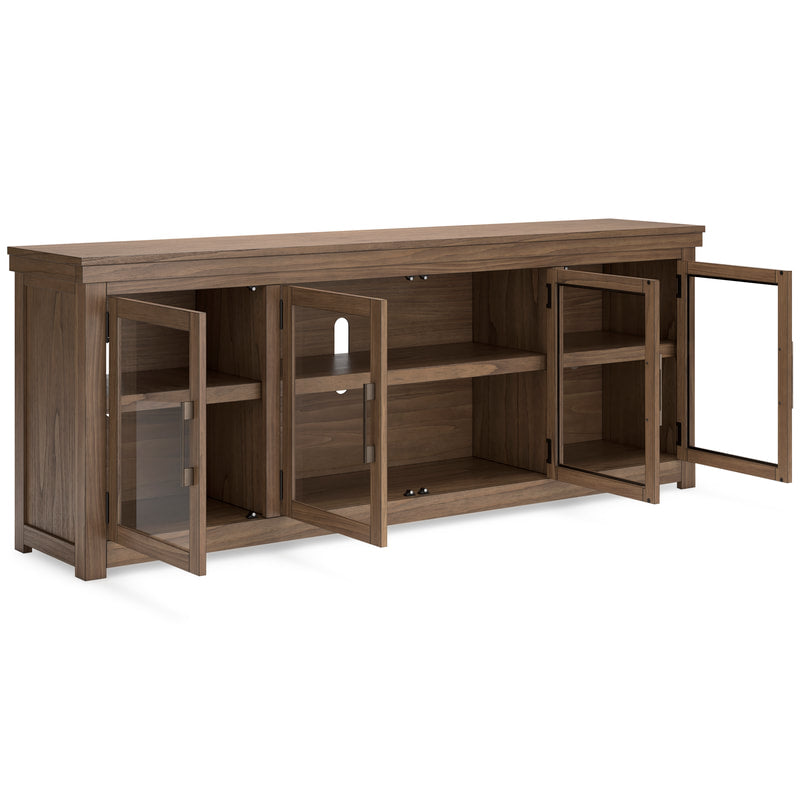 W738-78 Brown Wood TV Stand