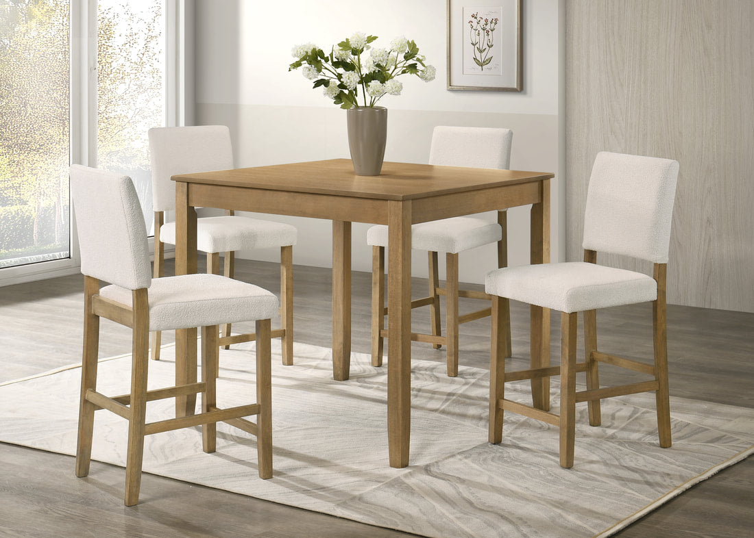 5pcs Winner10 Wood Finish Dining Set