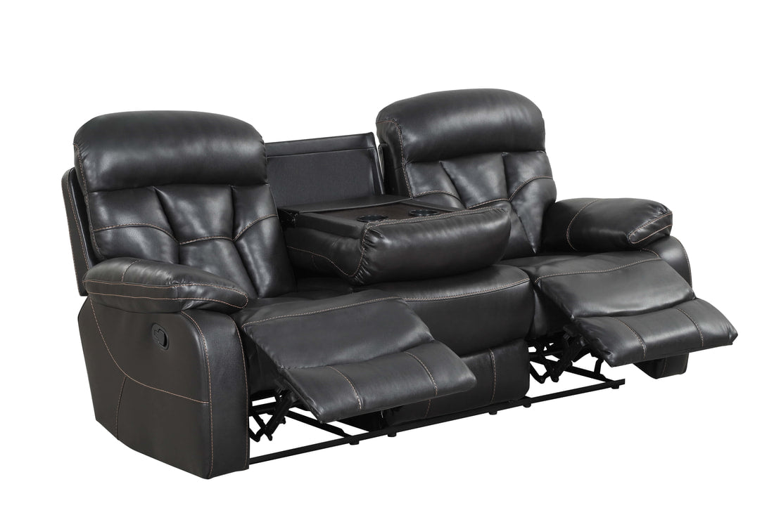 3pcs Leather Gel Reclining Sofa Set (Multiple Colors)