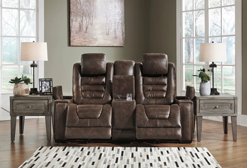 2pcs Game Zone Bark Power Reclining Sofa Set