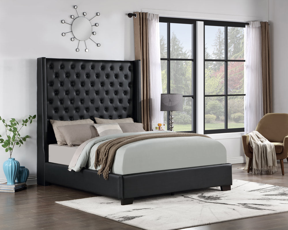 6ft Tall PU Leather Bed Frame FV FURNITURE