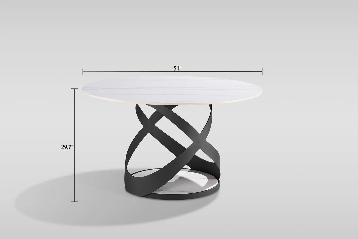 D1550 Dimi (White/Black) Dining Set