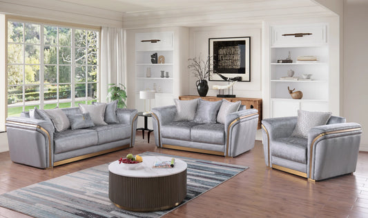 S1005 Torino (Grey Sofa & Loveseat)