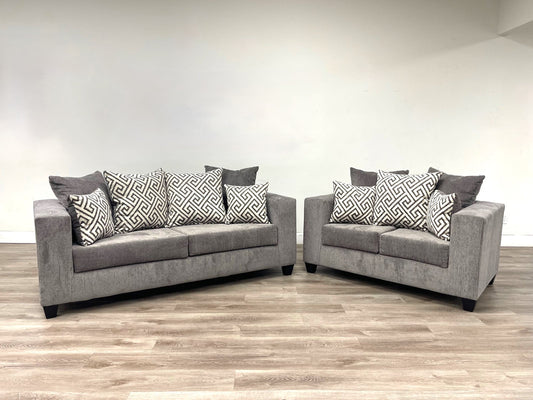 110 Smoke Sofa & Loveseat Set
