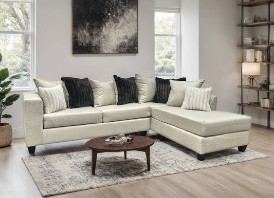 110 Beige Linen Sectional
