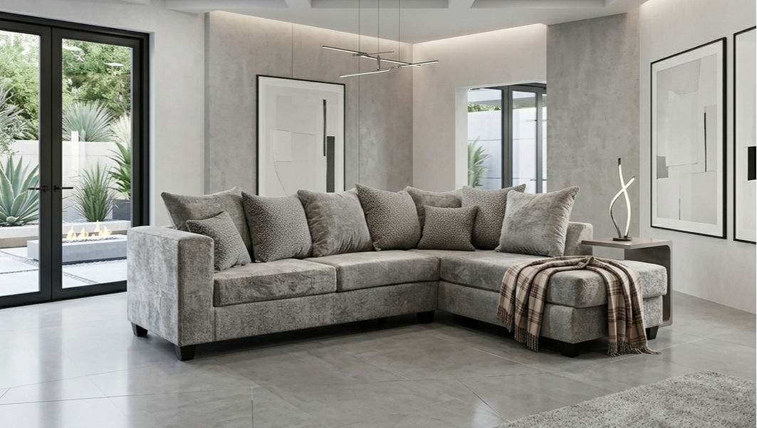 110 - Hudson Gray Sectional