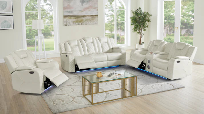 S3480 Eclipse 3pcs Sand Power Reclining Sofa Set