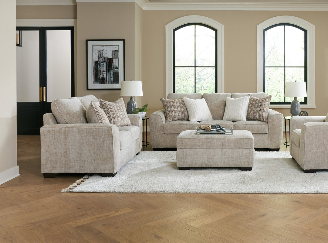 125 Taupe Sofa & Loveseat Set