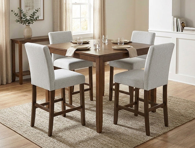LENNON 5-PK CT HT SET-WOOD TOP BRN