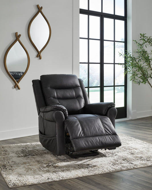 Ashley 1800512 Charcoal Power Lift Recliner