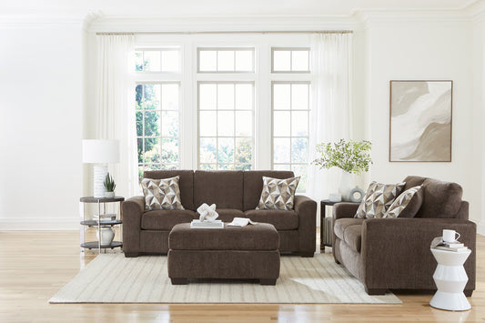 198 Nutmeg Brown Sofa & Loveseat Set