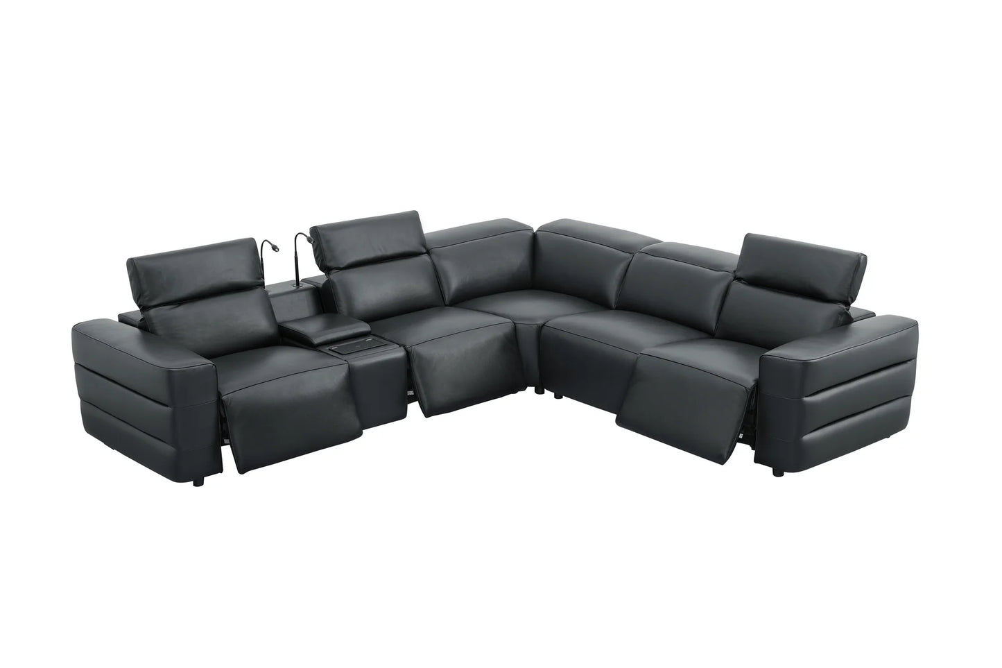 6pcs MI-2520 Holly (Black) Recliner