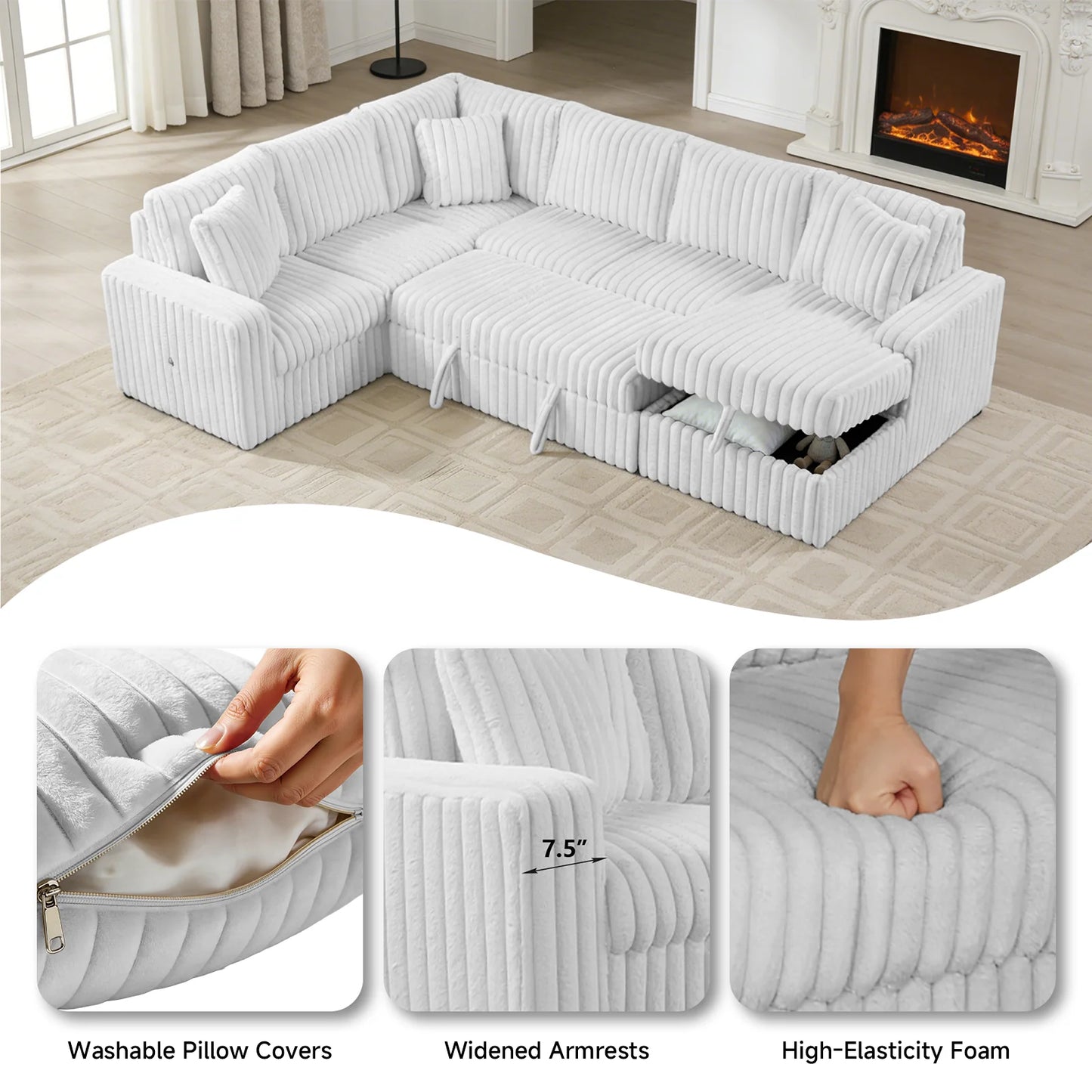 S3675 Raha II (Grey) Sectional