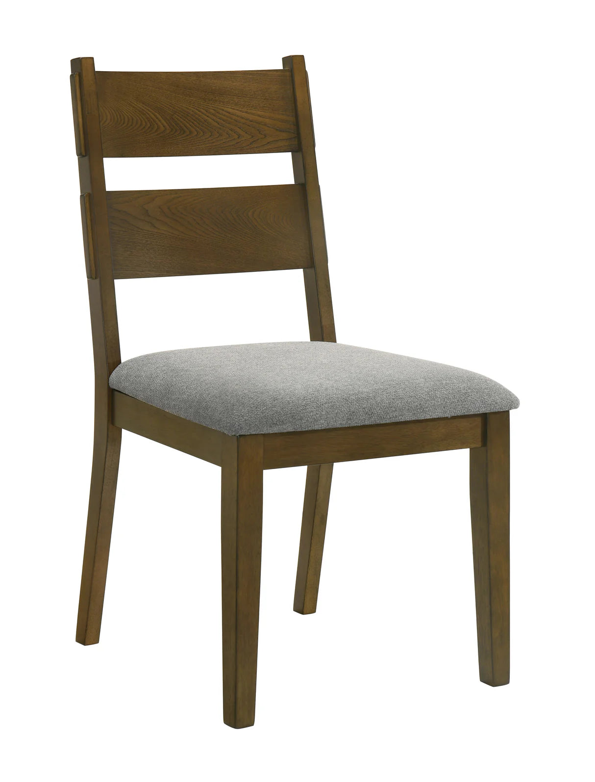 6pcs Everly Brown Wood Finish Dining Set