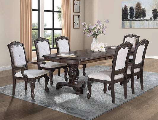 KIERA DINING GROUP-COFFEE BROWN