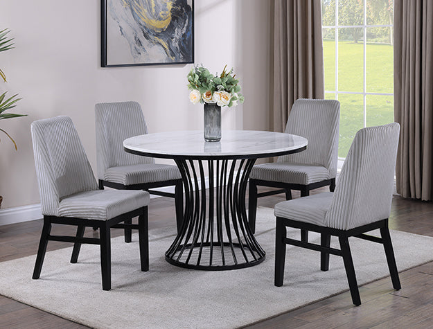 2201LG-5P Hadley Light Gray 5PCS Dining  Set