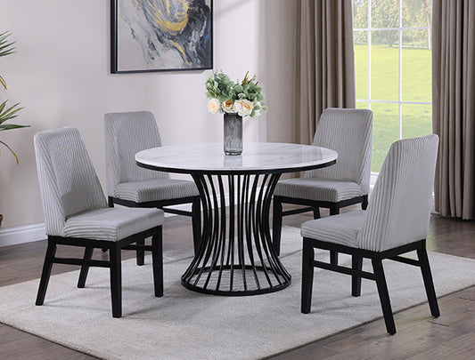2201LG-5P Hadley Light Gray 5PCS Dining  Set