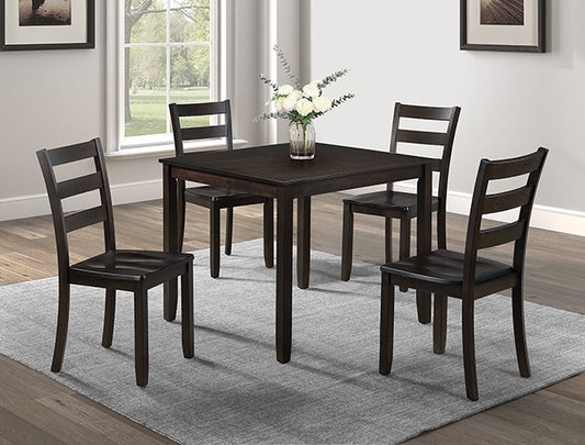 5pcs 2266 Durham Dark Wood Dining Set