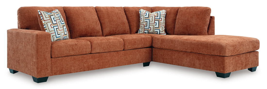 Ashley 243-04 Orange Fabric Sectional