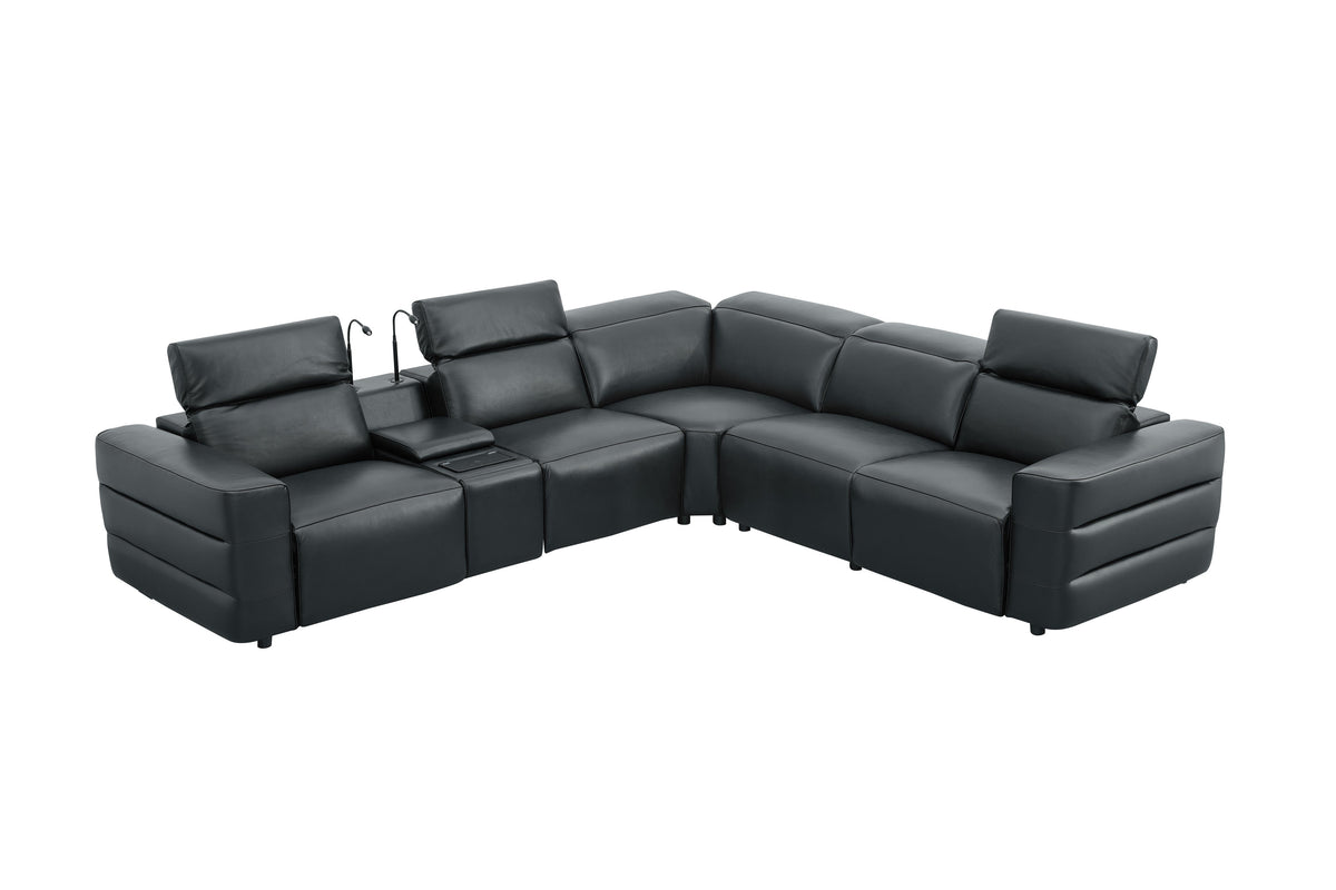 MI-2520 Holly Black Power Reclining Sectional