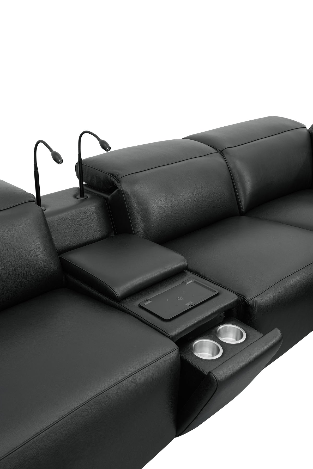 MI-2520 Holly Black Power Reclining Sectional