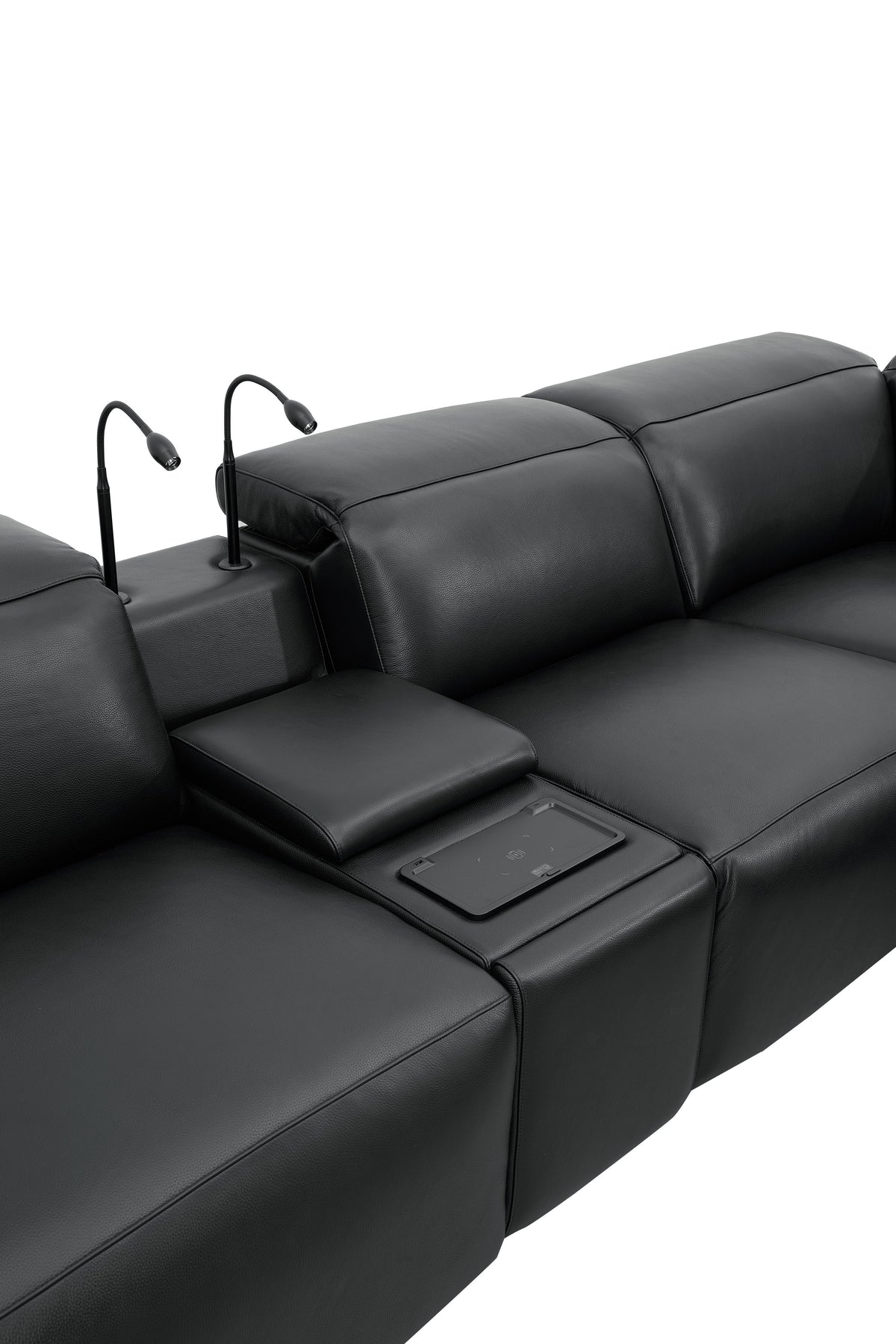 MI-2520 Holly Black Power Reclining Sectional