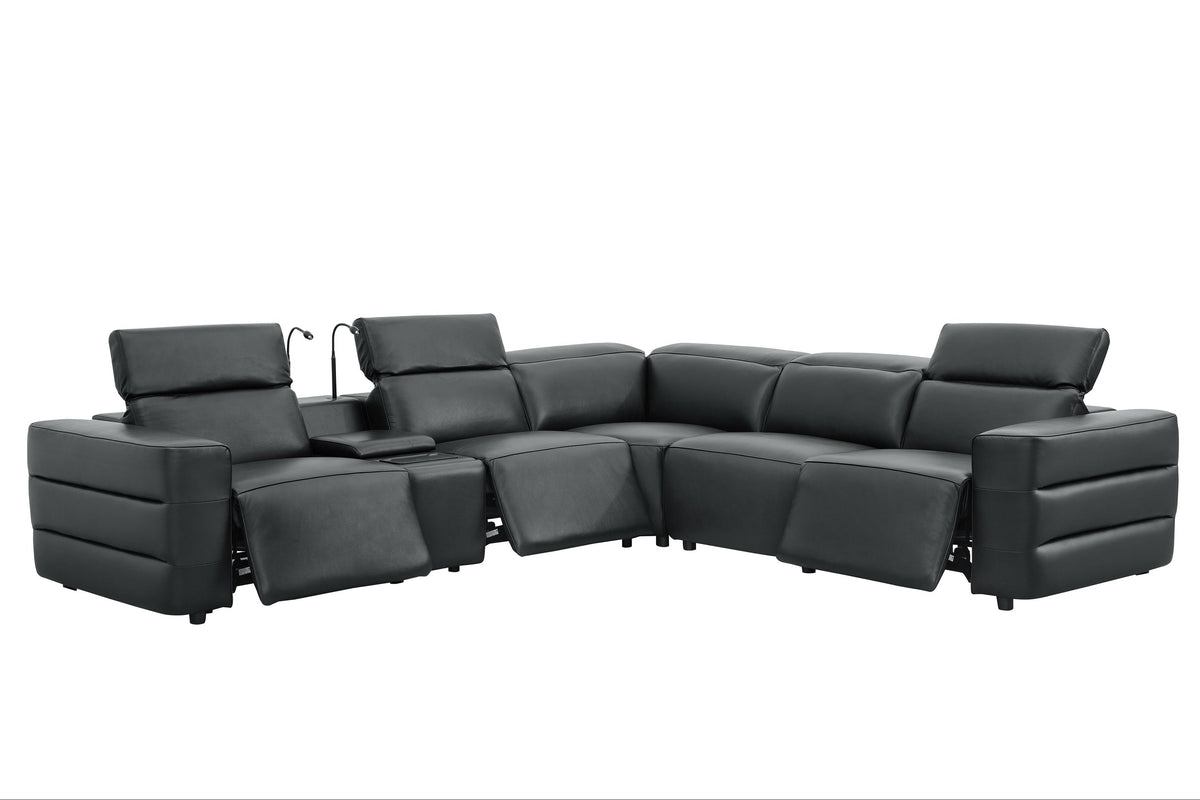MI-2520 Holly Black Power Reclining Sectional