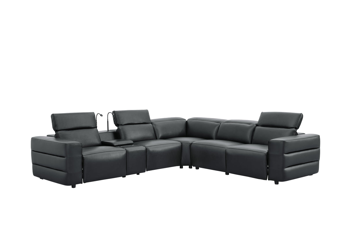 MI-2520 Holly Black Power Reclining Sectional