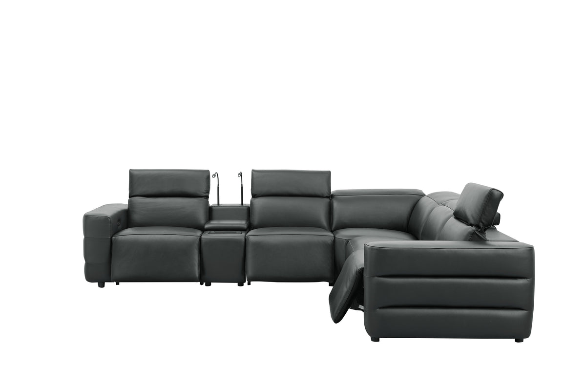 MI-2520 Holly Black Power Reclining Sectional