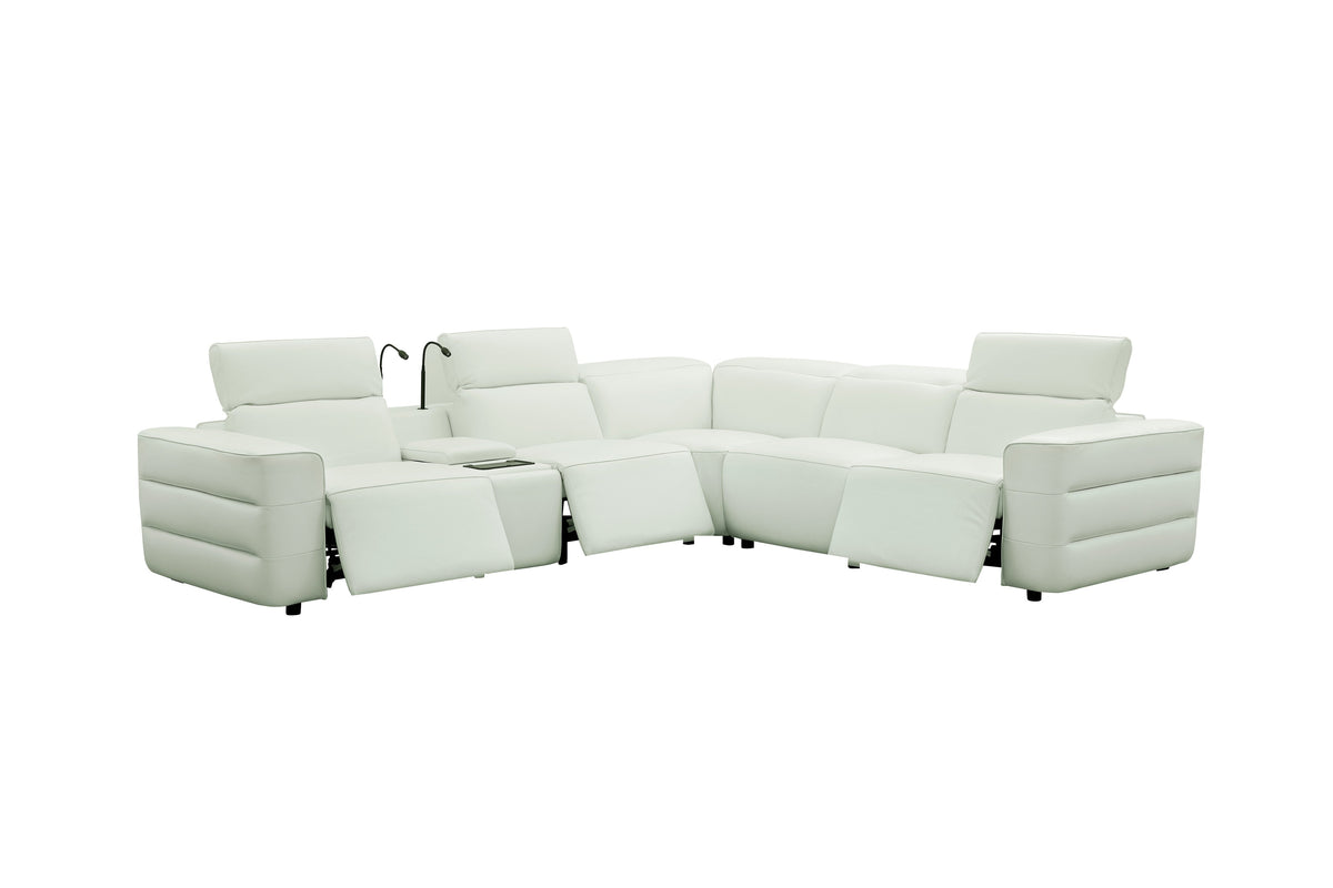 MI-2520 Holly White Power Reclining Sectional