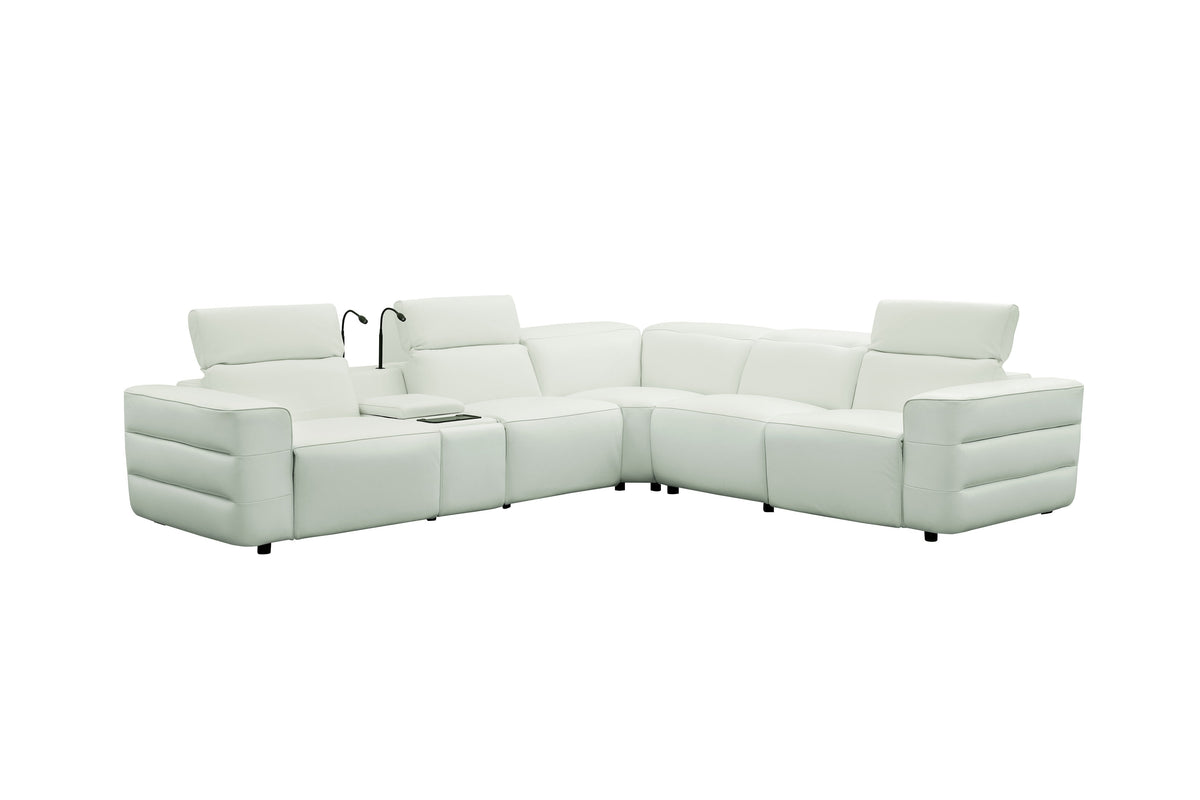 MI-2520 Holly White Power Reclining Sectional