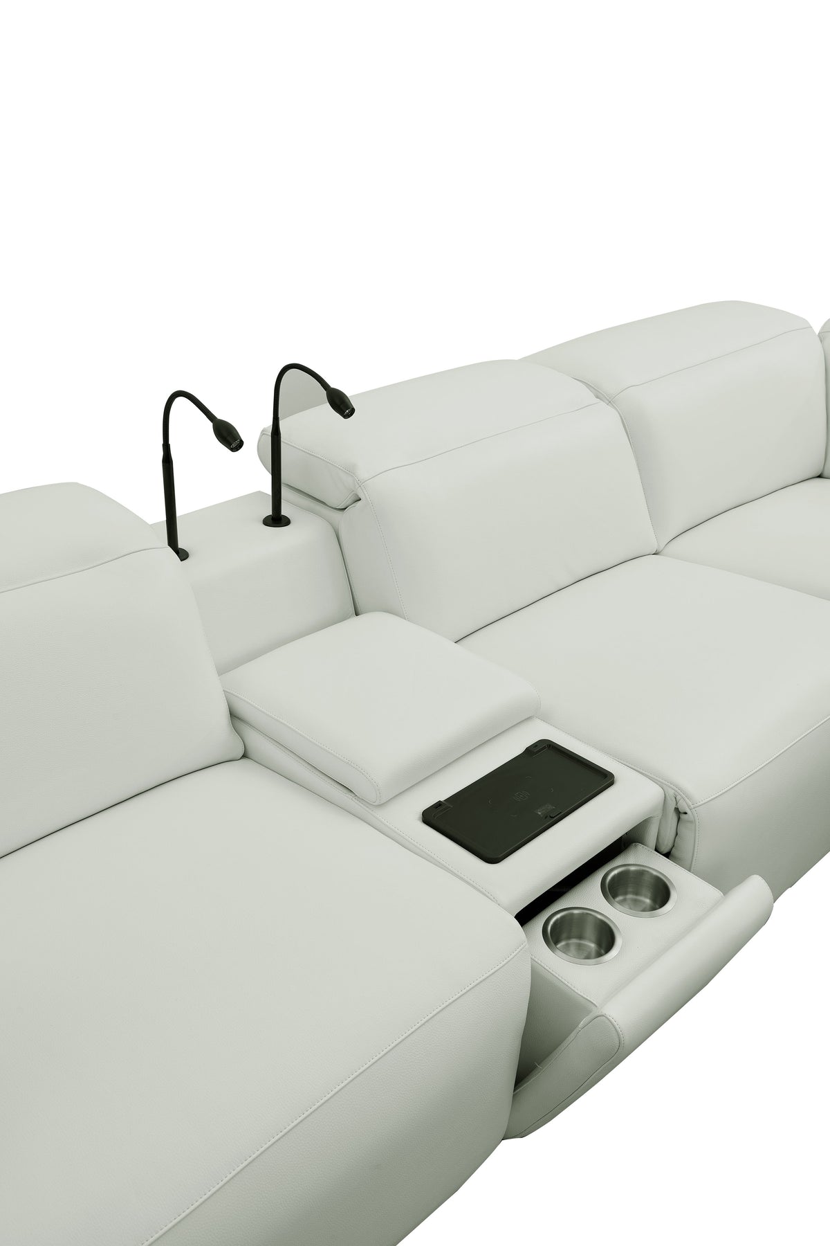 MI-2520 Holly White Power Reclining Sectional