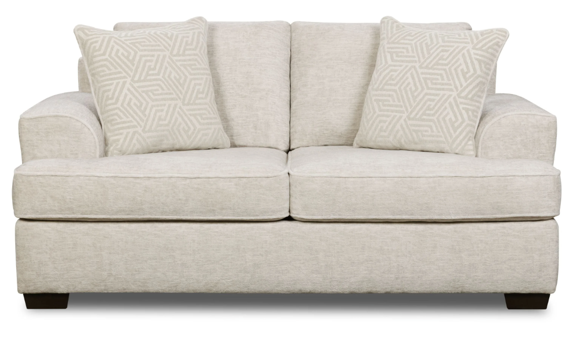 Behold 2580 Cream Oversized Sofa & Loveseat Set