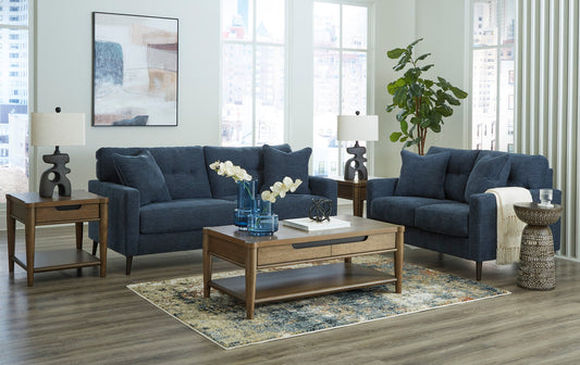 Ashley 261-06 Navy Sofa & Loveseat