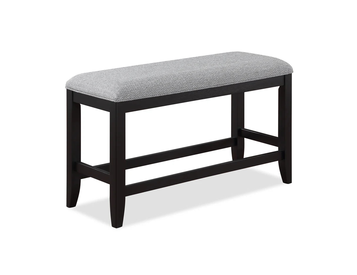 6pcs Frey Black & Gray Counter Height Dining Set