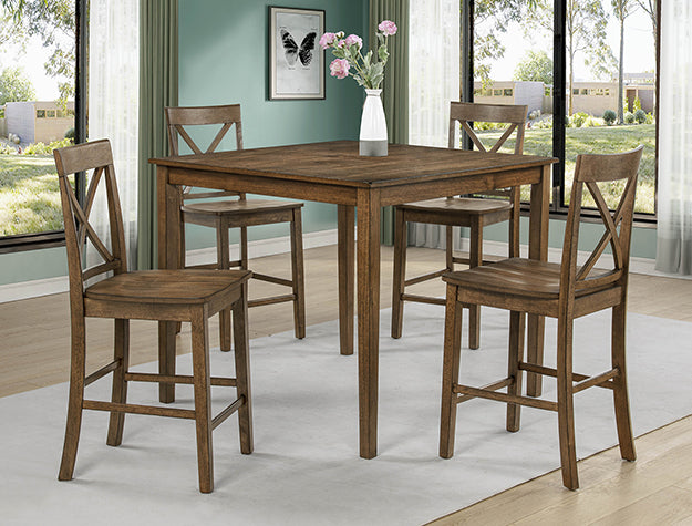 THEODORE 5PK CT HT TBL SET BROWN