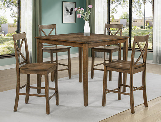 THEODORE 5PK CT HT TBL SET BROWN