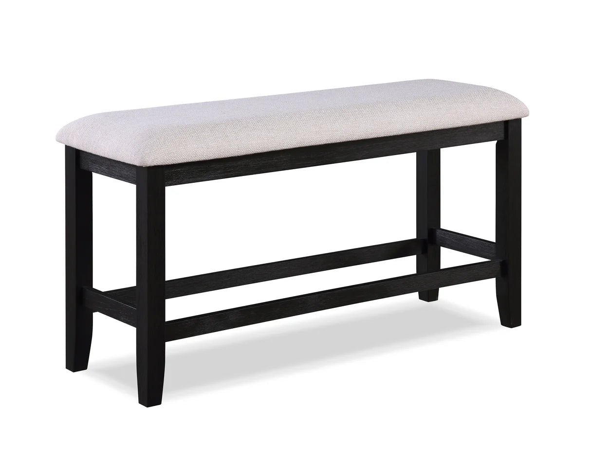 6pcs Regent Charcoal Black Counter Height Dining Set