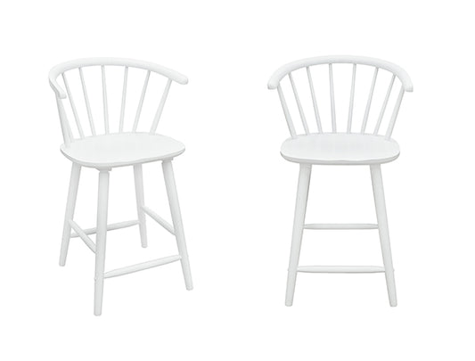 2981WH-24 Janna White Counter Height Stool