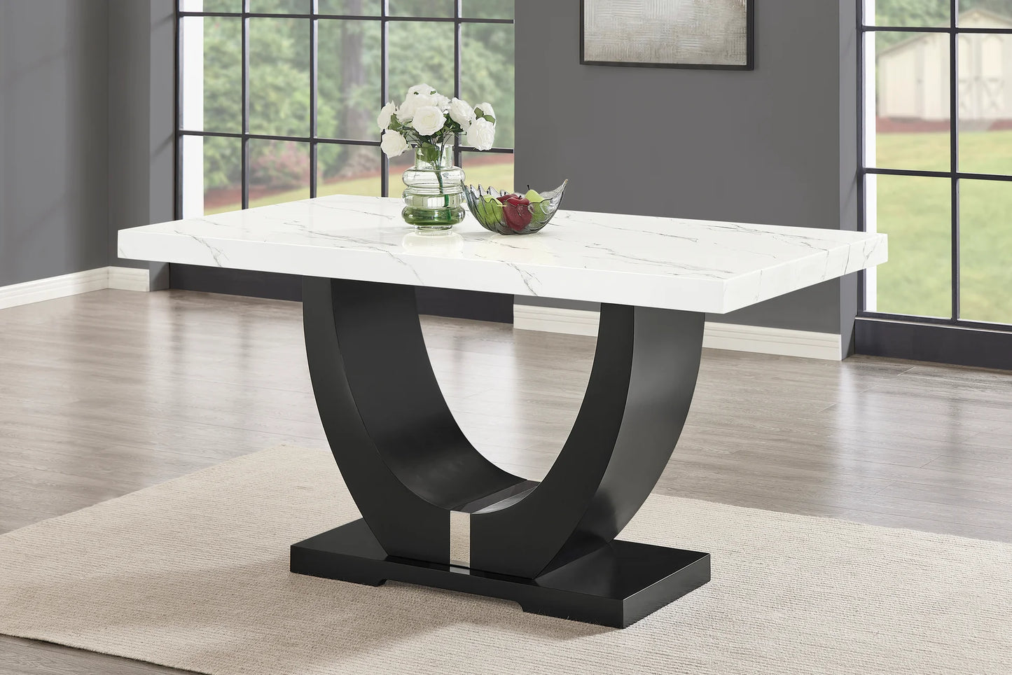 7pcs D181 Larry Counter Height (Black) Dining set