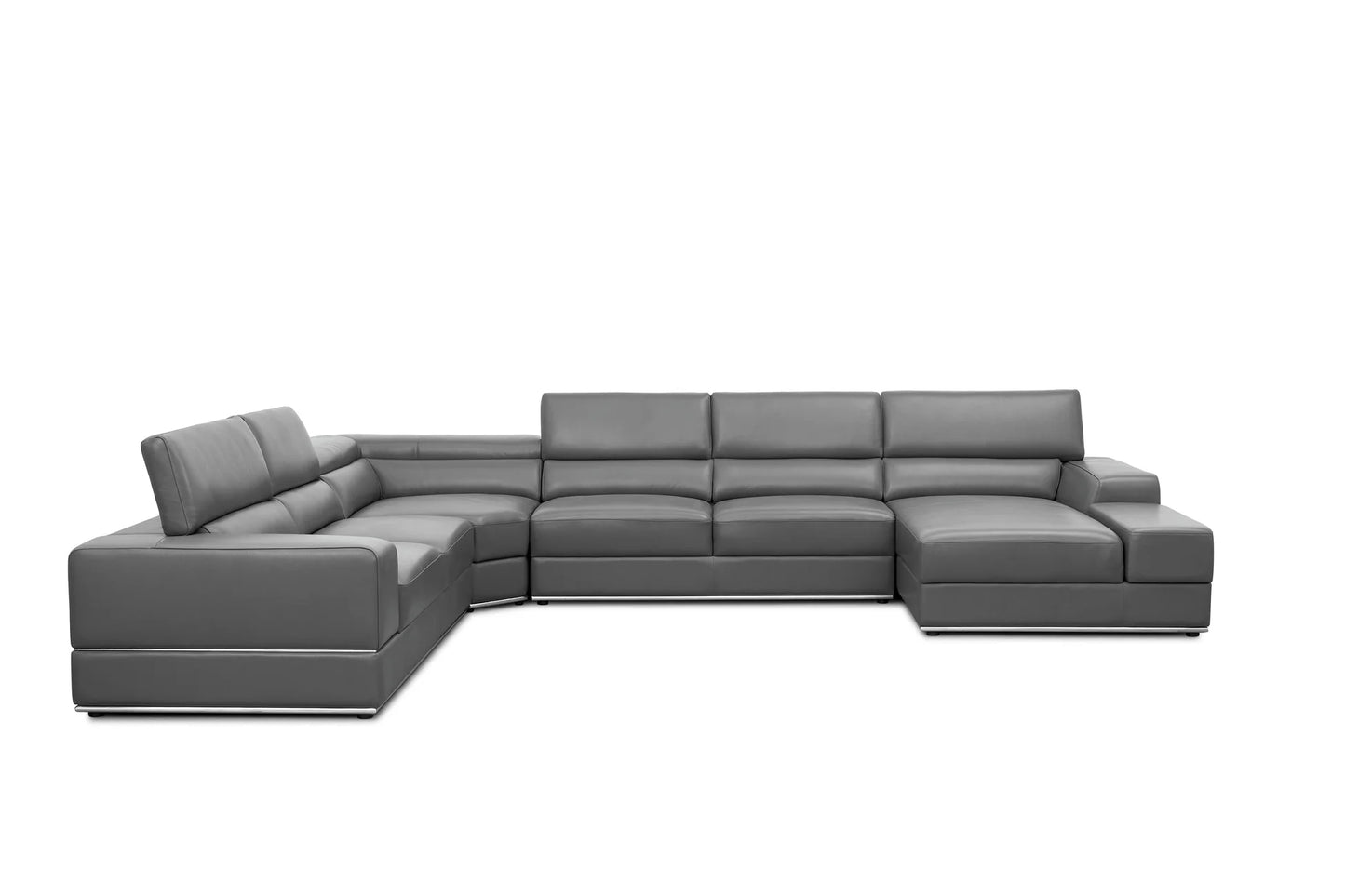 MI-5107 Nella 4pcs  Sectional Sofa Dark Grey